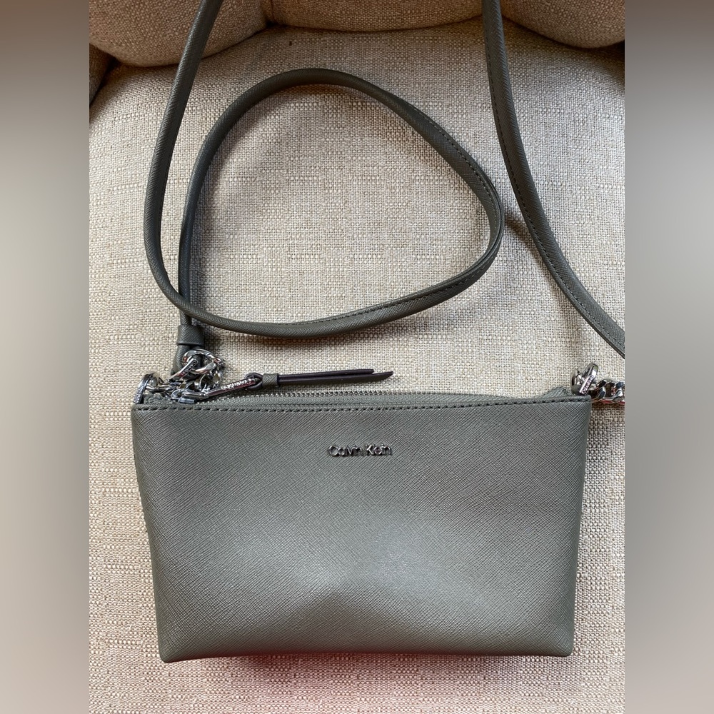 Calvin Klein Cross Body Purse Green
